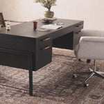 Rosedale Executive Desk - Ebony Oak Veneer