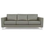 Bali Gravel - Alessandro Three Seat Leather Sofa