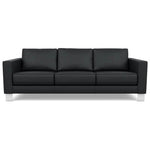 Bali Onyx - Alessandro Three Seat Leather Sofa