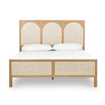 Allegra Bed light oak front view