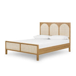 Allegra Bed light oak angled view