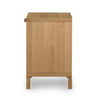 Allegra Nightstand side view honey-finished oak