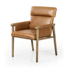 Almada Dining Armchair Valencia Camel Angled View Four Hands