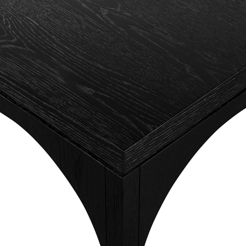 Amara Coffee Table Black Oak Corner Details