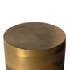 Antonella End Table Rustic Brass Ombre Top Edge View 225119-004
