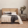 Antonia Cane Bed - Toasted Parawood