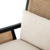 Antonia Cane Accent Chair - Brushed Ebony