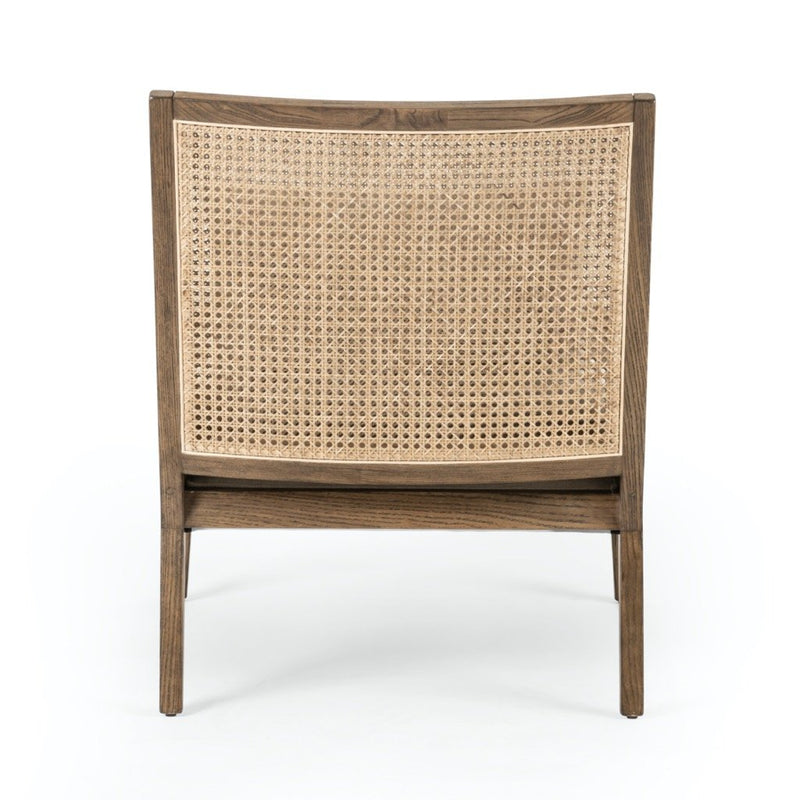 Antonia Cane Accent Chair - Toasted Nettlewood Back View