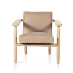 Arnett Chair Harness Burlap Front View Four Hands