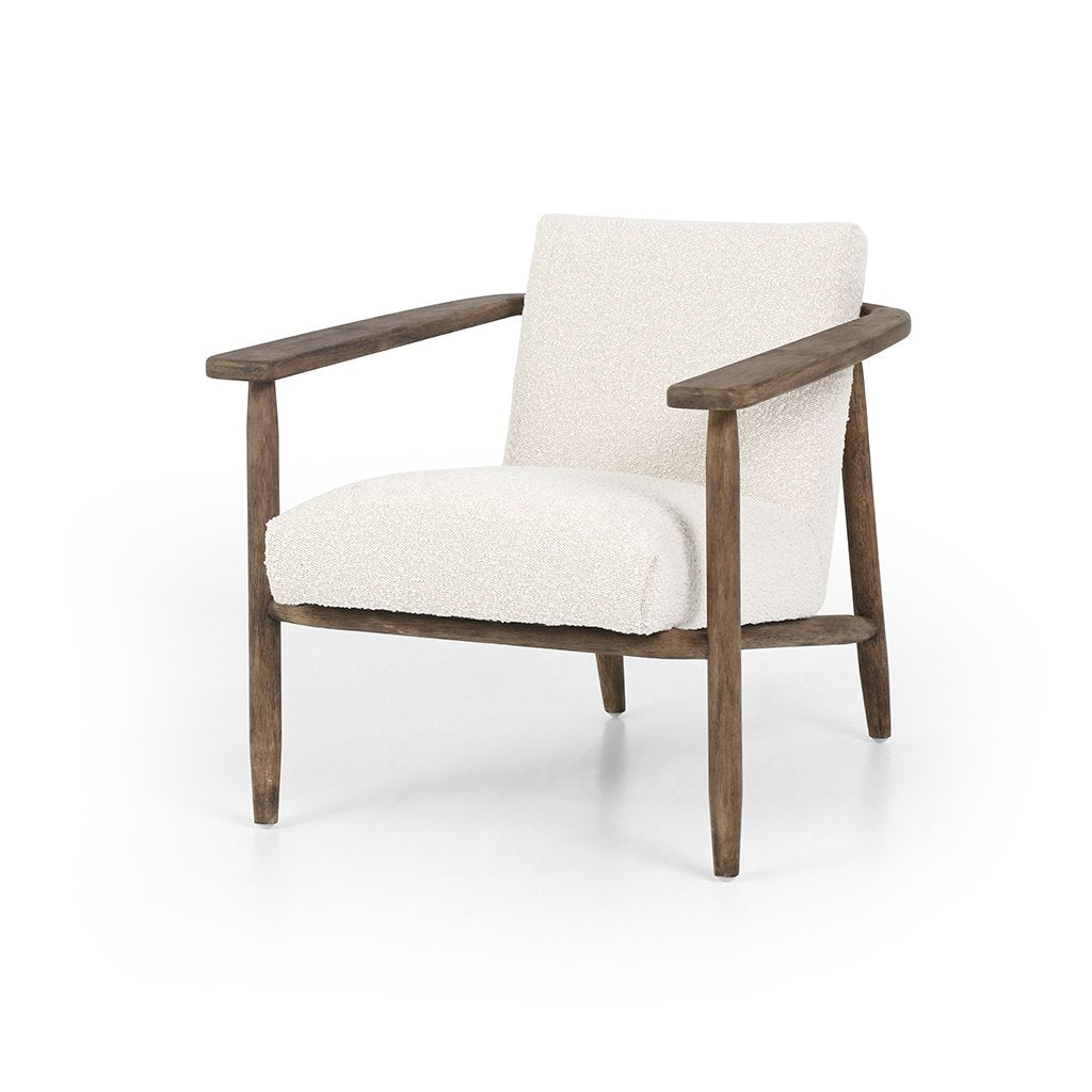 Four Hands Arnett Chair Cream Boucle Knoll Natural