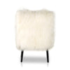 Ashland Fur Armchair Back View