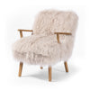 Ashland Armchair Taupe Magnolian Fur Angled View 100637-005
