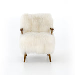 White fur chair