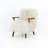 Ashland Arm Chair - Mongolian Cream Fur