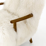 Ashland Arm Chair - Mongolian Cream Fur