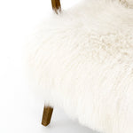 Ashland Arm Chair - Mongolian Cream Fur