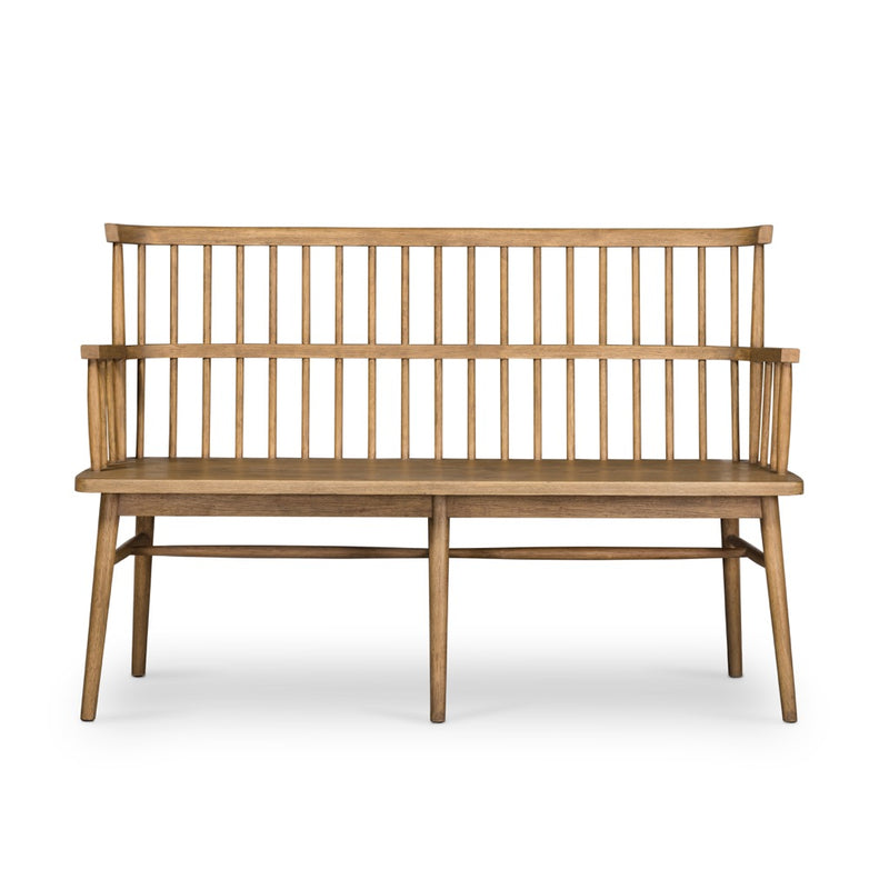 Accent Bench Sandy Oak Front View VBFS-020B
