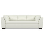 Astoria Leather Sofa Capri White by American Leather