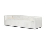 Augustine White Linen Sofa by Four Hands