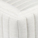 Augustine White Linen Sofa by Four Hands Back Corner Detail