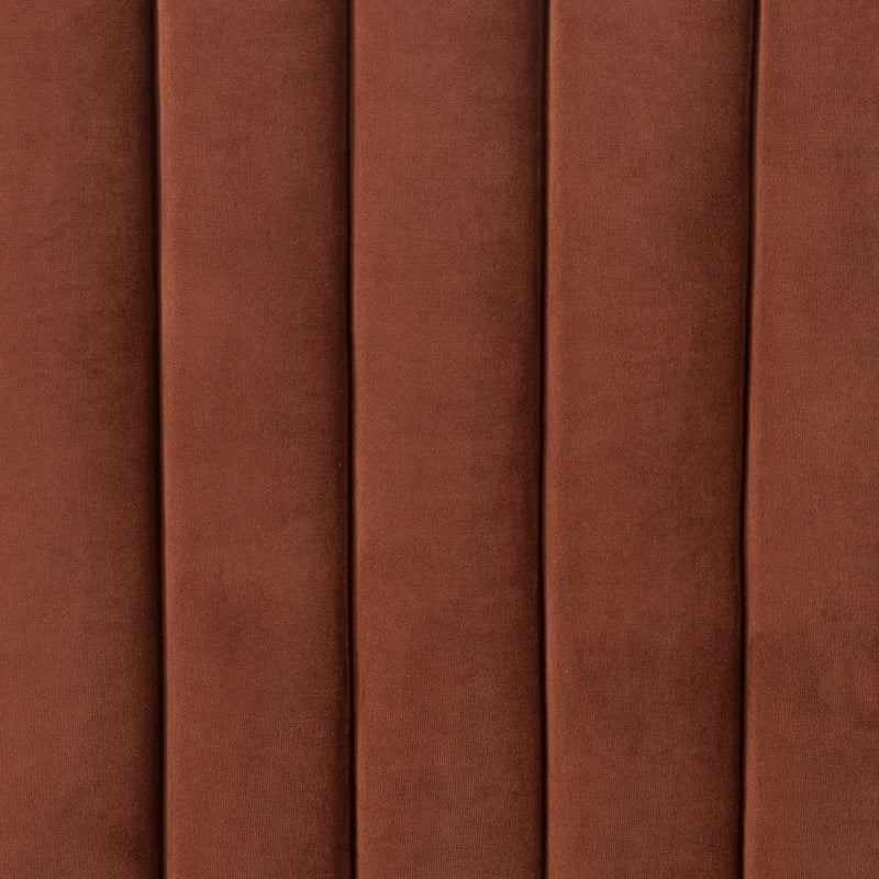 Augustine Sofa Surrey Auburn Velvet Channeling Detail