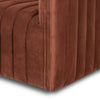 Augustine Sofa Surrey Auburn Velvet Channeling Detail