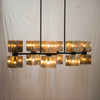 Ava Handblown Glass Linear Chandelier Four Hands IHTN-061