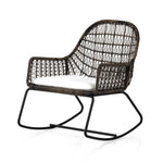 Bandera Outdoor Rocking Chair w/ Cushion Angled View Four Hands