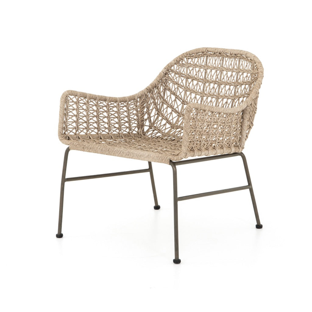 Bandera Outdoor Woven Club Chair Vintage White JLAN-138A
