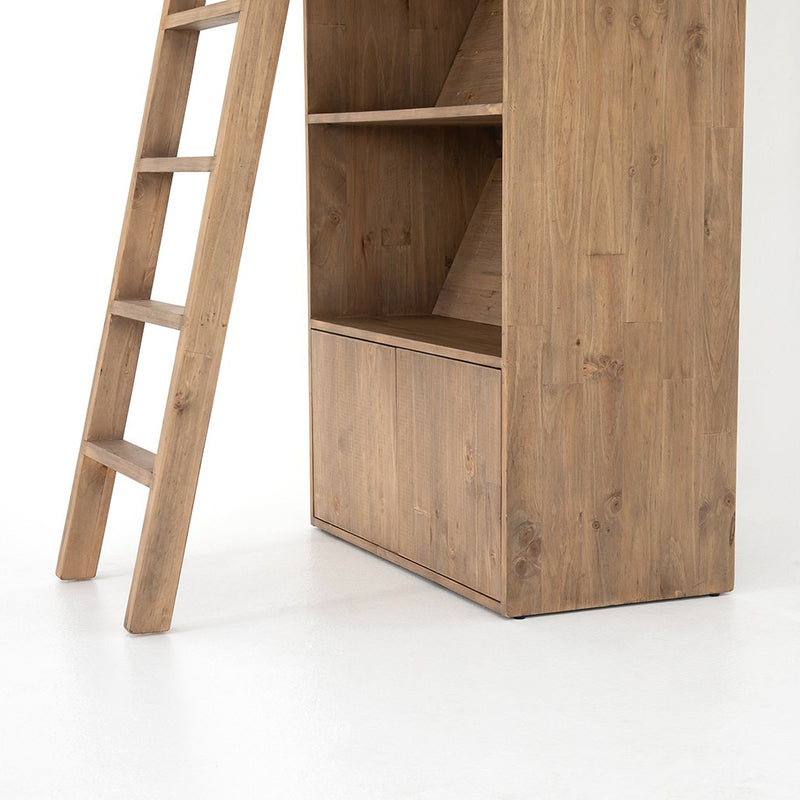 Bane Bookshelf with Ladder Bottom Detail