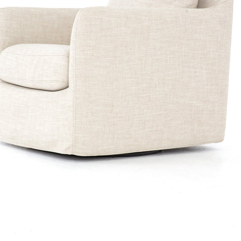 Banks Swivel Chair - Cambric Ivory CKEN-H6-087P Corner Profile