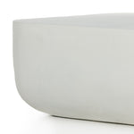 Basil Square Outdoor Coffee Table Matte White Base Detail 229988-003
