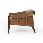 modern brown leather chair