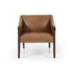 brown leather chair