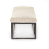 Beaumont Bench Plushtone Linen Side View