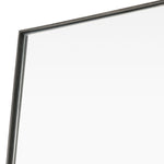 Bellvue Floor Mirror Rustic Black Iron Frame Four Hands