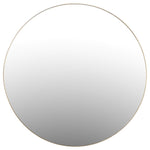 Bellvue Round Mirror Polished Brass Front View Four Hands