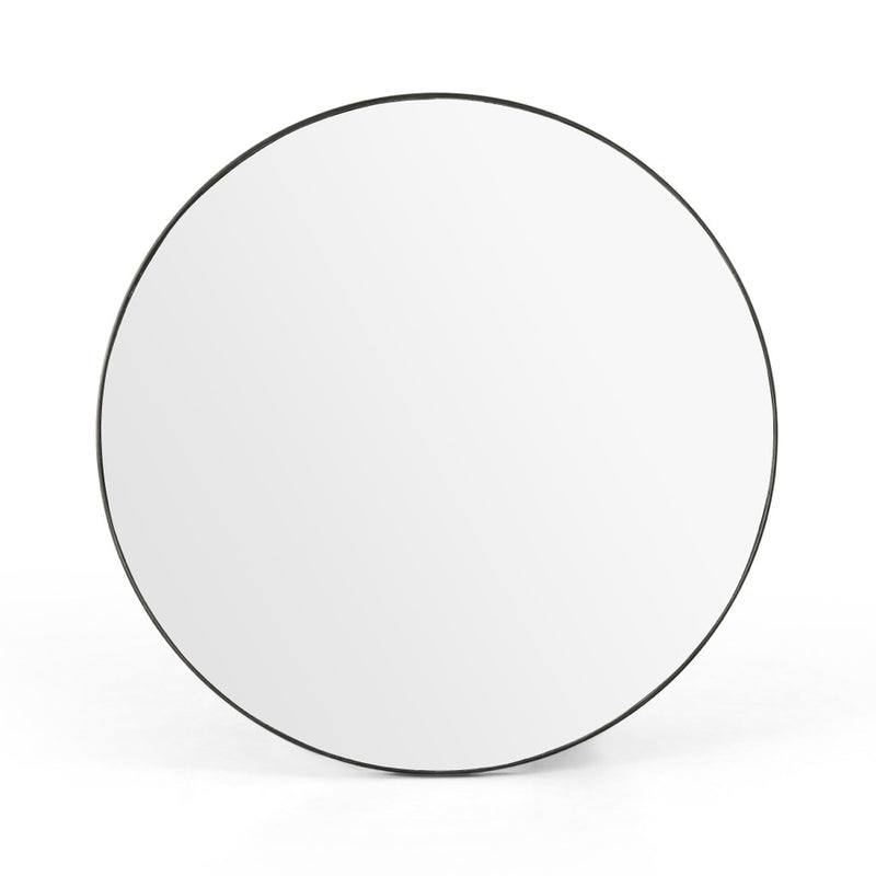 Bellvue Round Mirror Rustic Black 100277-006
