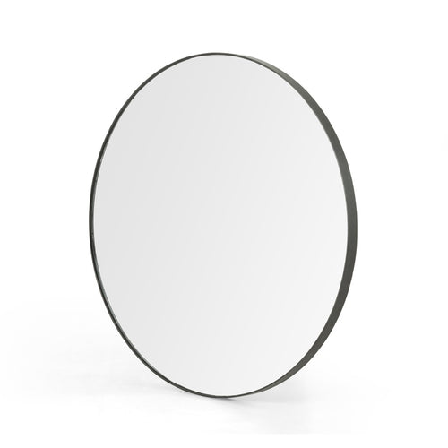 Bellvue Round Mirror Rustic Black Four Hands