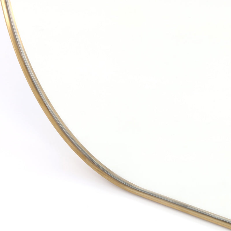 Bellvue Square Mirror Polished Brass Stainless Steel Frame CIMP-195
