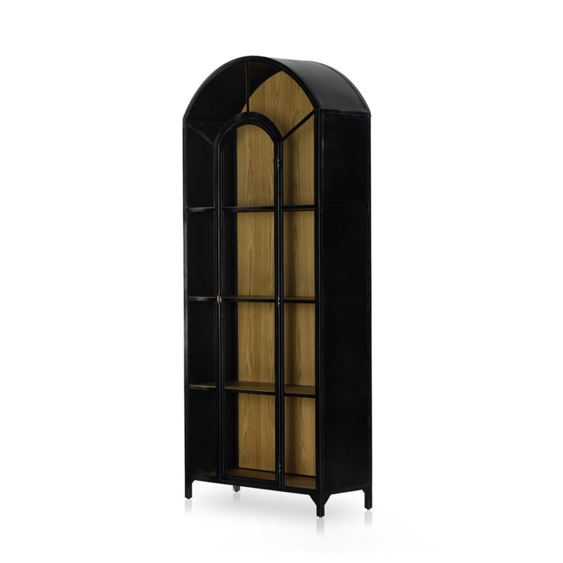 Belmont Cabinet - Black Oak angled view