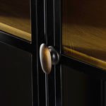 Four Hands Belmont Cabinet view of door hardware