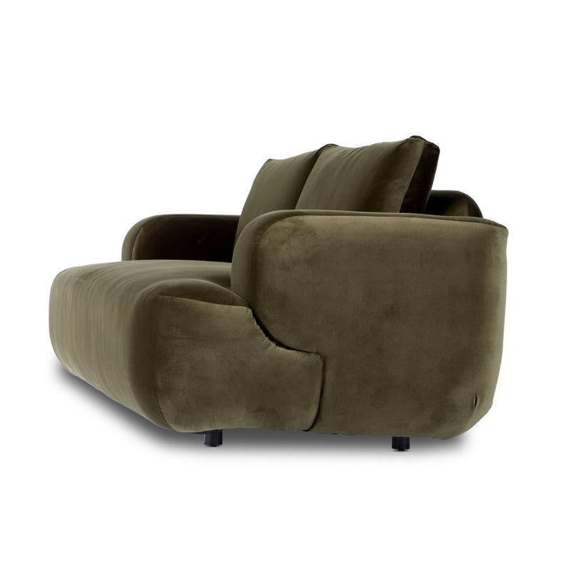 Benito Sofa Surrey Olive Angled View 108952-004
