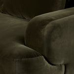 Benito Sofa Surrey Olive Velvet Armrest Four Hands