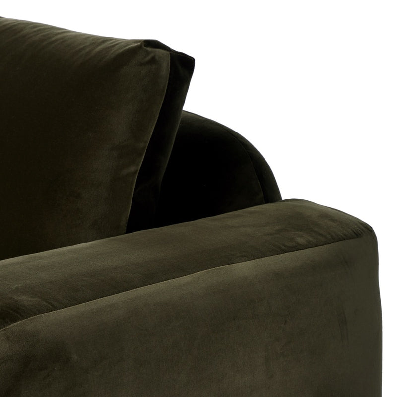 Four Hands Benito Sofa Surrey Olive Armrest