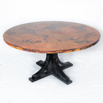 Vestal Copper Dining Table - Black & Natural Copper