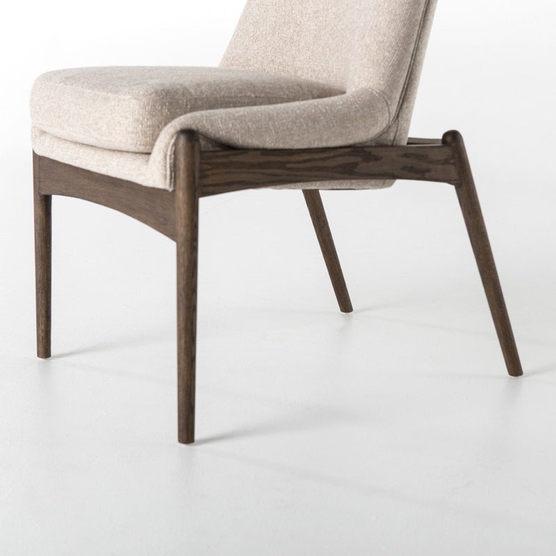 Braden Dining Chair - Light Camel Wood Leg Detail