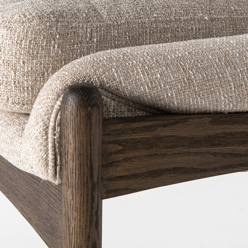 Braden Dining Chair - Light Camel Fabric Detail