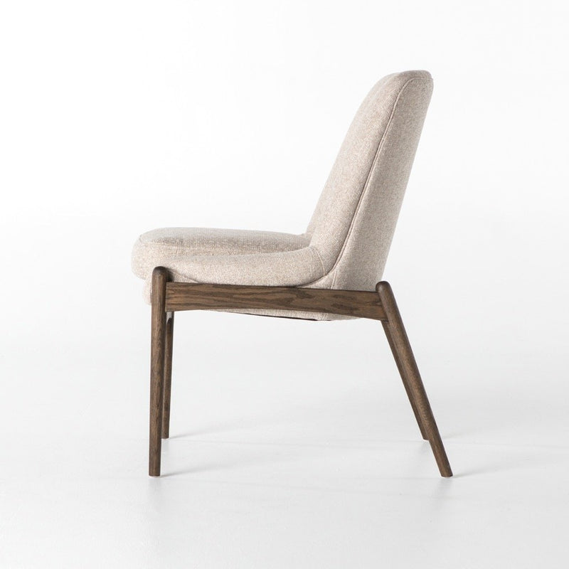 Braden Dining Chair - Light Camel Side View