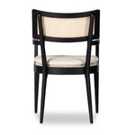 Britt Dining Armchair Brushed Ebony Back View Four Hands